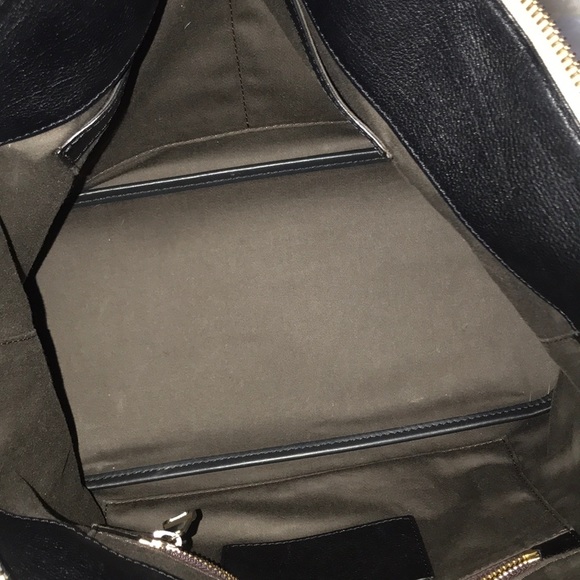 AUTHENTIC CHLOE BLACK & WHITE FUR/ CALF SKIN LEATHER - Picture 12 of 16